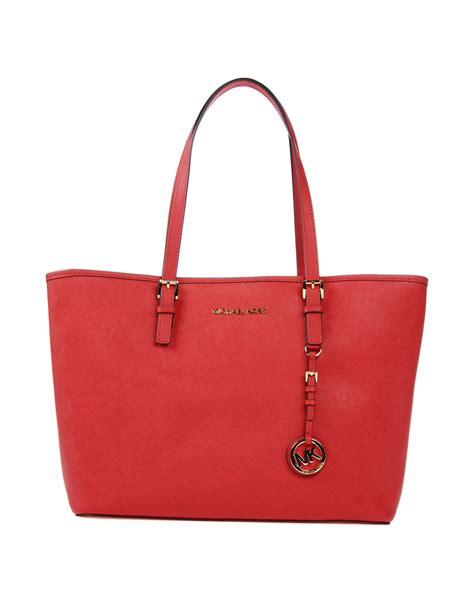 red michael kors purses|michael kors red tote bag.